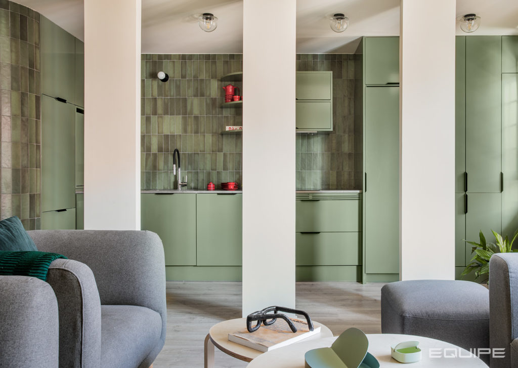 Проект квартиры дуплекс, преобразованной в люкс с плиткой Equipe Ceramicas